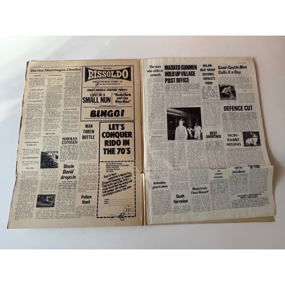 Jethro Tull Thick As A Brick LP 1972 White Label DJ Promo MS 2072 VG Newspaper - Picture 5 of 16